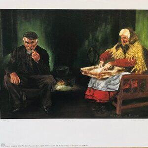 Nicole Le Royer Les Jours Sombres Signed Limited Edition Print –Rustic Farmhouse